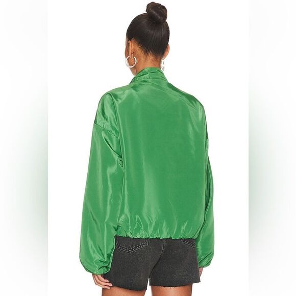 NWT Superdown Akari Jacket Green nylon bomber windbreaker Revolve S - Picture 4 of 10